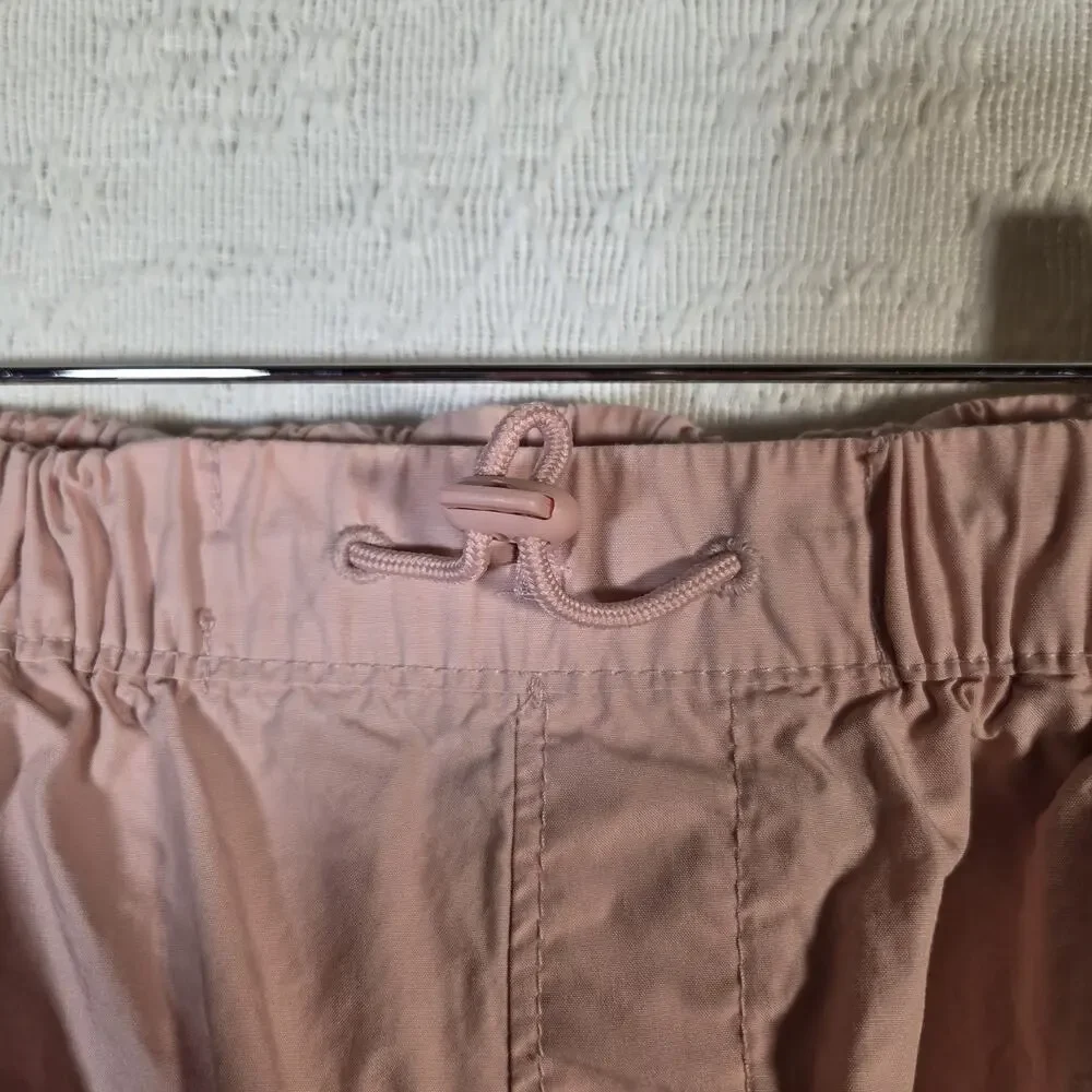 Gap Kids Cargo Pants L 10 Pink Lightweight 100% Cotton Jogger‎ Utility Pockets